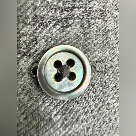 EUC 💎 ZEGNA Cashco Premium Cotton-Cashmere Shirt Gray Long Sleeve Luxury M - Picture 6 of 11